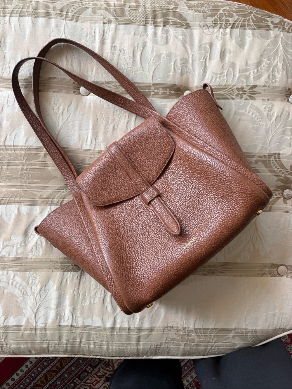 Songmont Leather Tote Shoulder Bag
